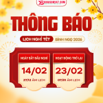 Thông Báo Lịch Nghỉ Tết Nguyên Đán 2026 Của Khaison247