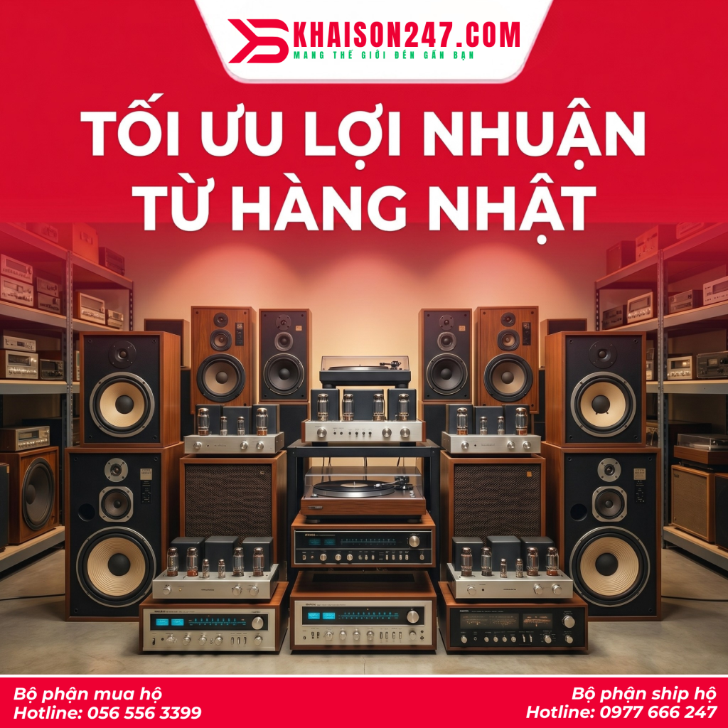 Nguồn hàng điện tử nội địa Nhật vận chuyển bởi KhaiSon247